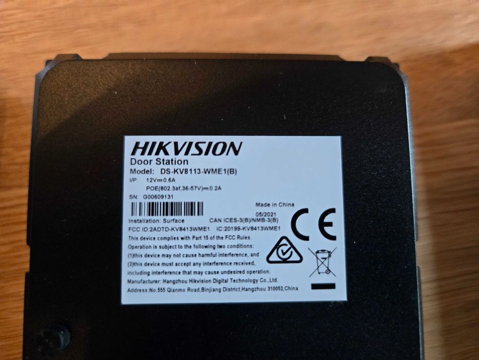 Hikvision DS-KV8113-WME1(B) • 2MP, Wi-Fi, PoE/12V, IP65/IK08
