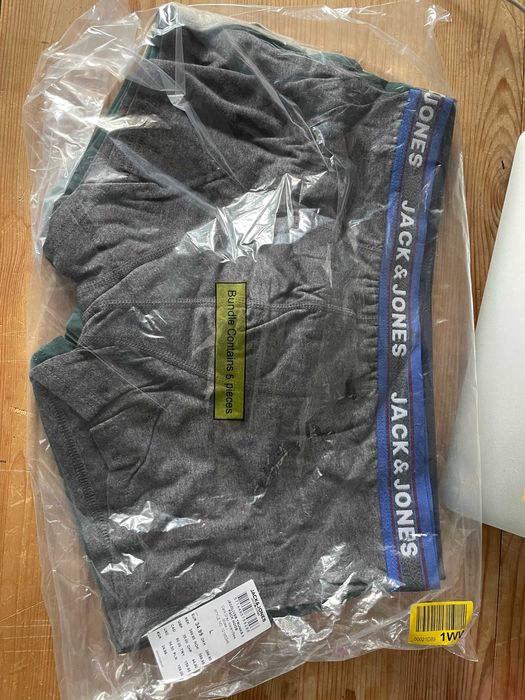 Трусы х/б упаковка 5 штук Jack & Jones, размер L
