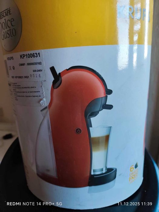 Чисто нова КАФЕ-МАШИНА KRUPS Dolce Gusto на капсули