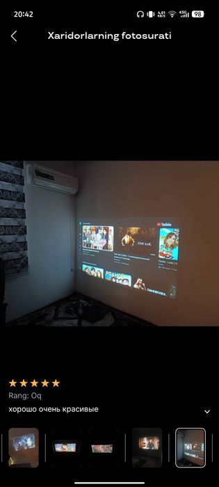 Smart Proyektor HY300 , Android 11,4K, Wi, Fi