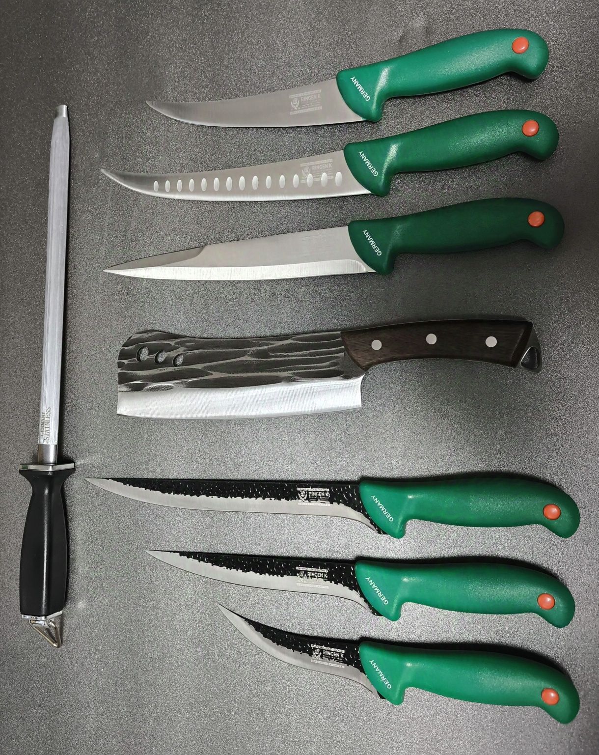 SET Cutite Macelarie 8 piese Germany Green