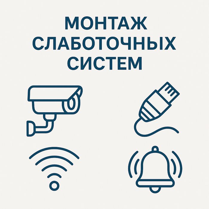 Установка камер видеонаблюдения и домофона, монтаж локальных сетей
