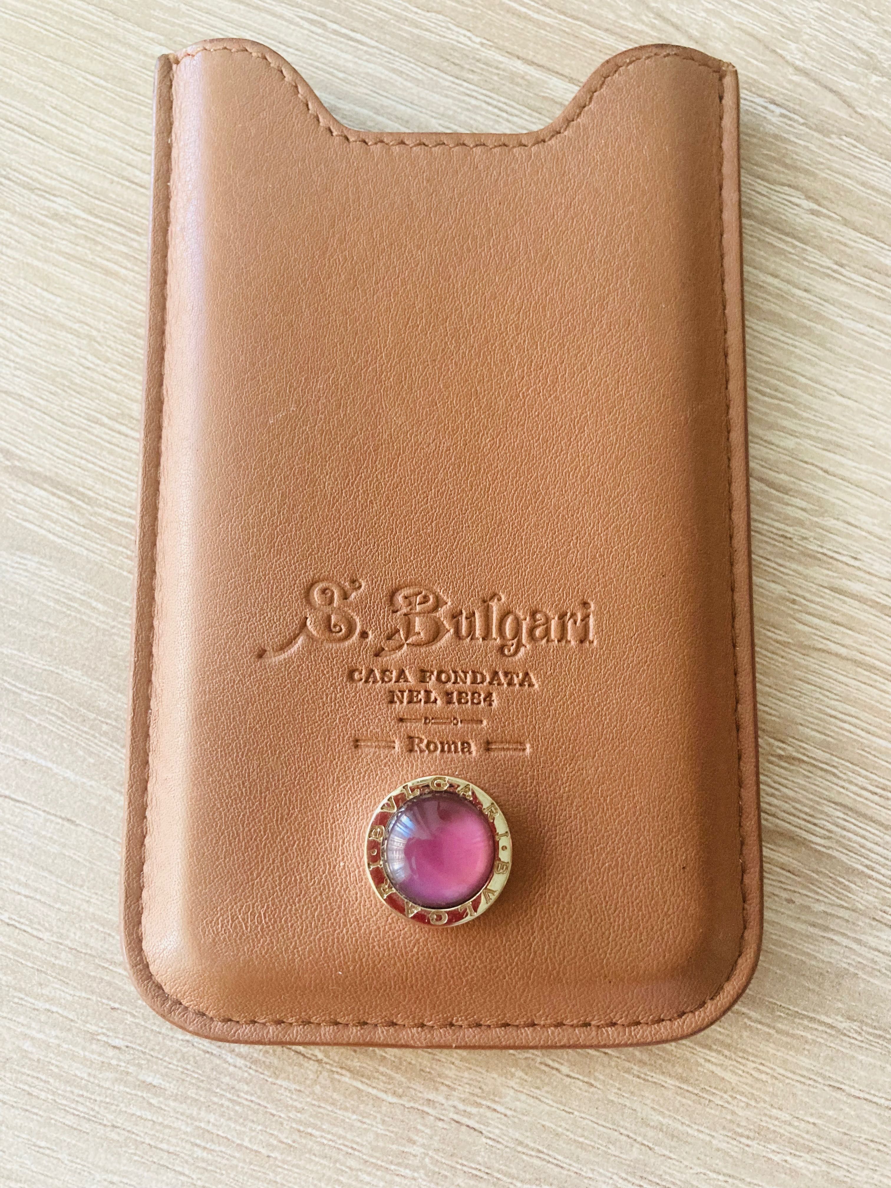 Bulgari - оригинален кожен кейс за iPhone 5S