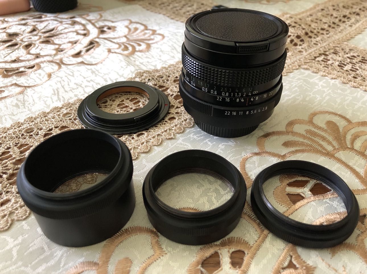 Obiectiv Pentacon 29mm f2.8 + accesorii