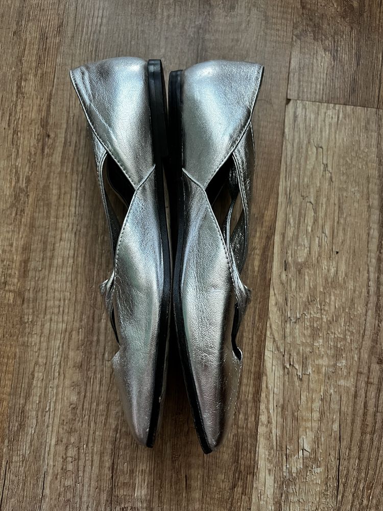 Casadei сребристи балеринки