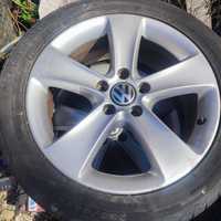 Jante aliaj R17  5x112, originale VW cu cauciucuri de vara