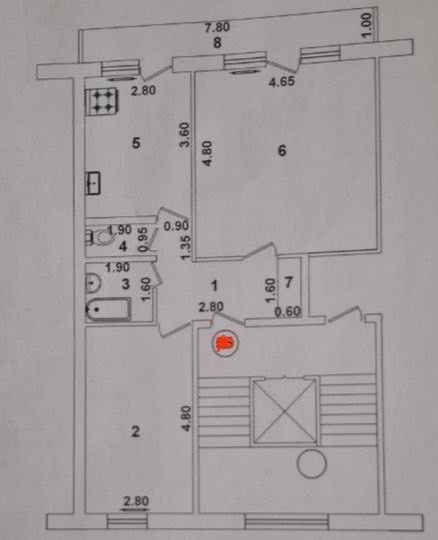 Яккасарайский район. 2х ком. Улица ракатбоши. Без ремонта