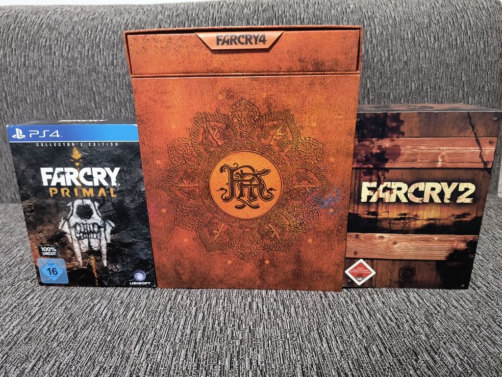 Far Cry 4, Far cry Primal,Far Cry 2 Collectors edition PS4