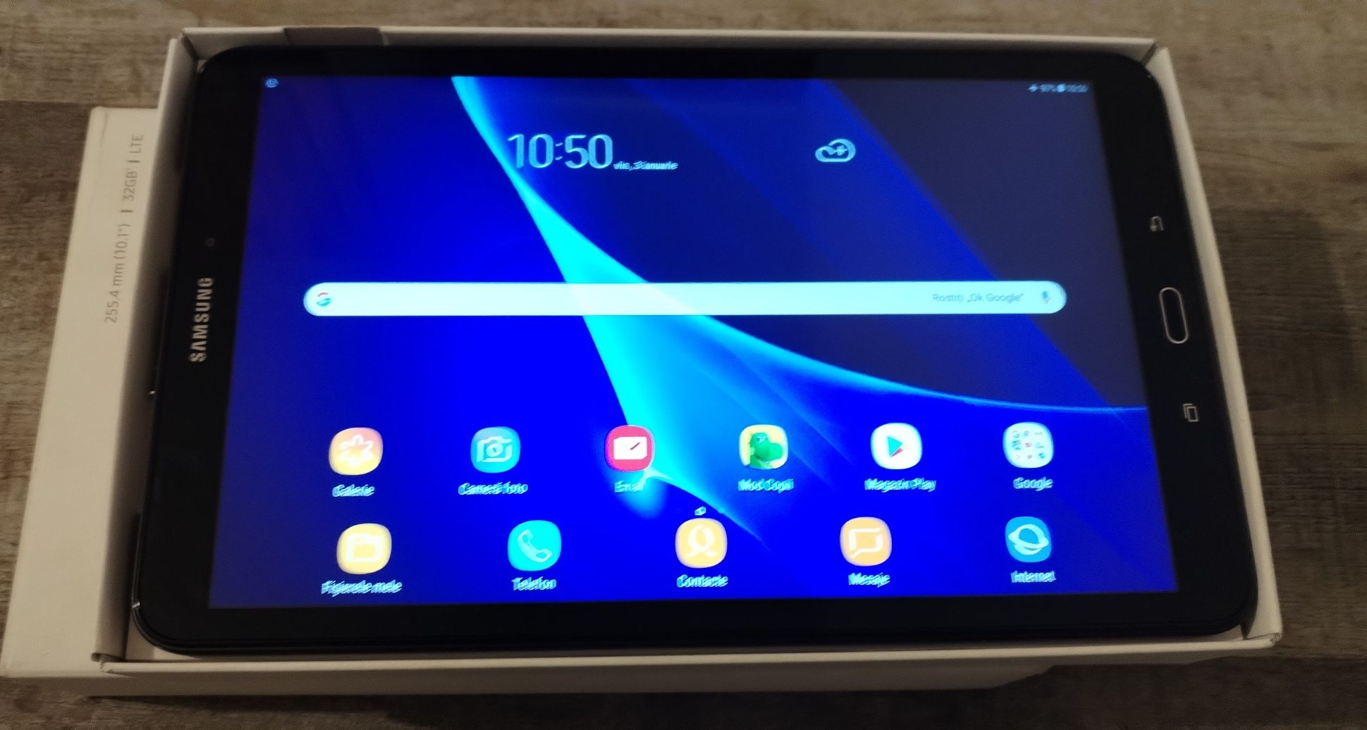 Tableta Samsung Galaxy Tab T585, Sim 4G LTE, Full Hd, husa originala