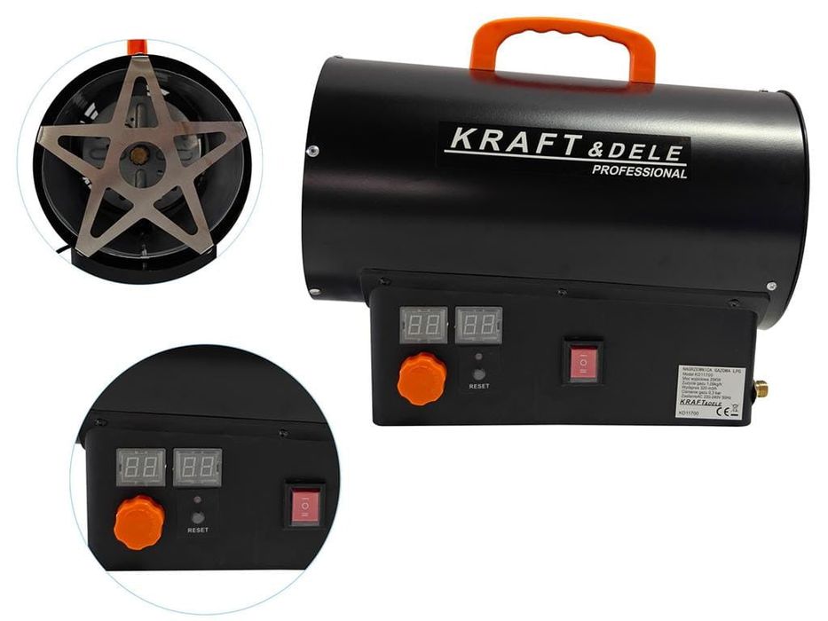 Tun de caldura gaz 25kw ,display programabil, cu reductor, KD11700