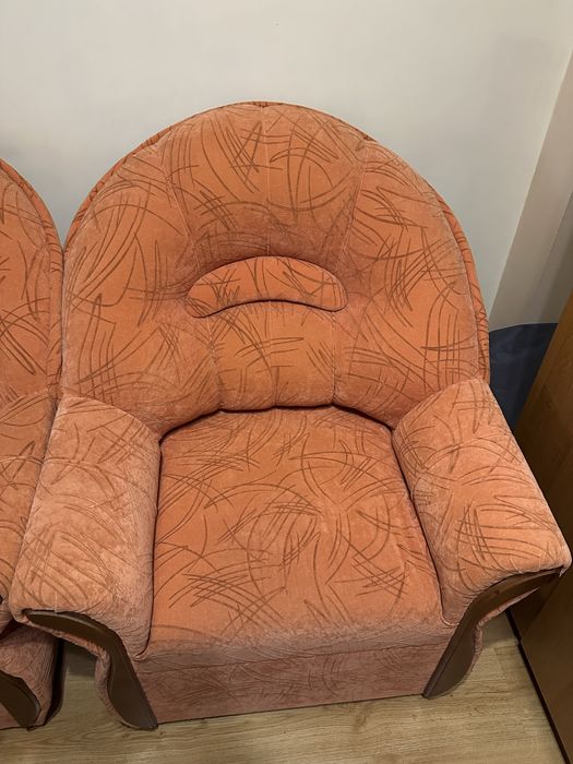 Холова гарнитура, диван и два фотьойла