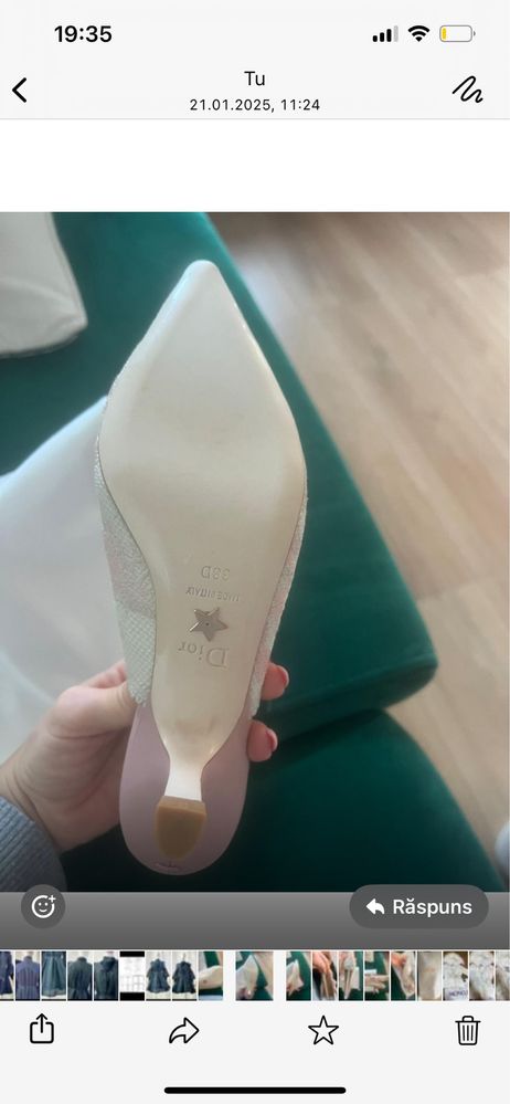 Pantofi dior marimea 38