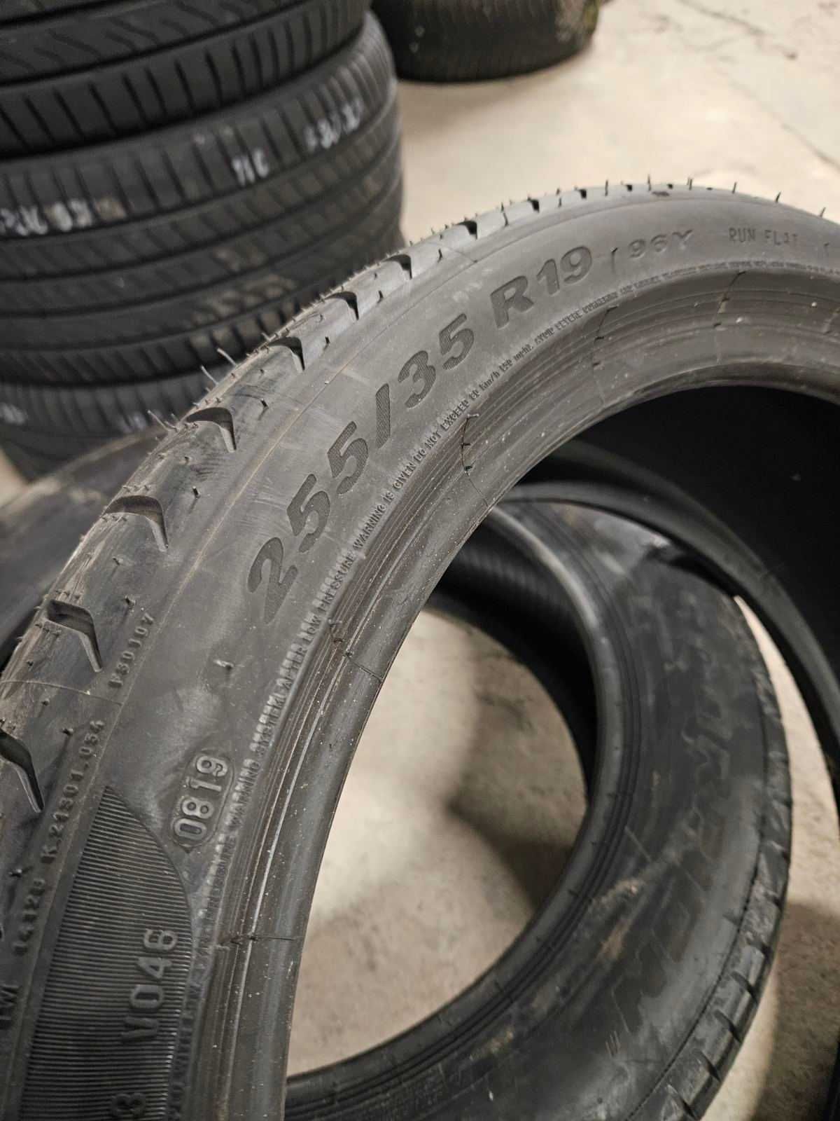 255/35R19 PIRELLI r-f P ZERO (*) - 1бр. нова лятна гума
