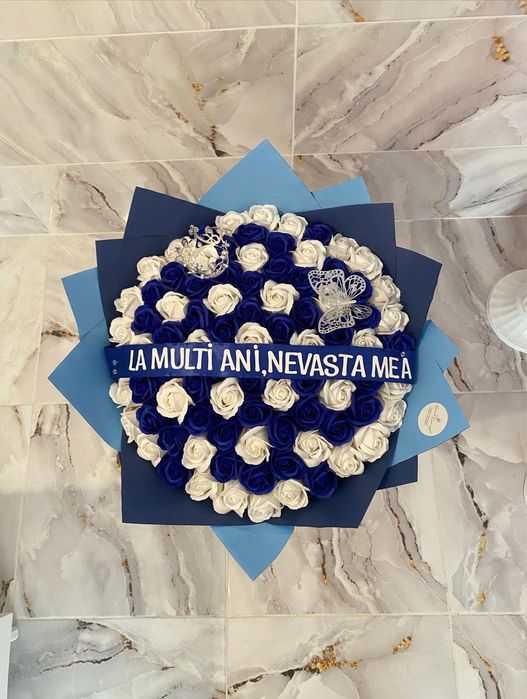 Buchete trandafiri sapun/buchete stitch