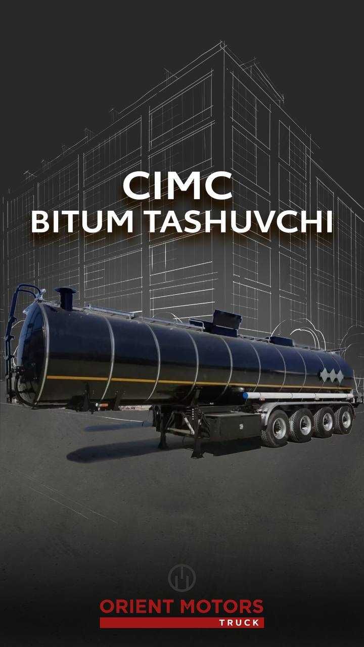 Полуприцеп битумовоз CIMC-25 куб.м Tayyor teni bor yengi Orient Ozod