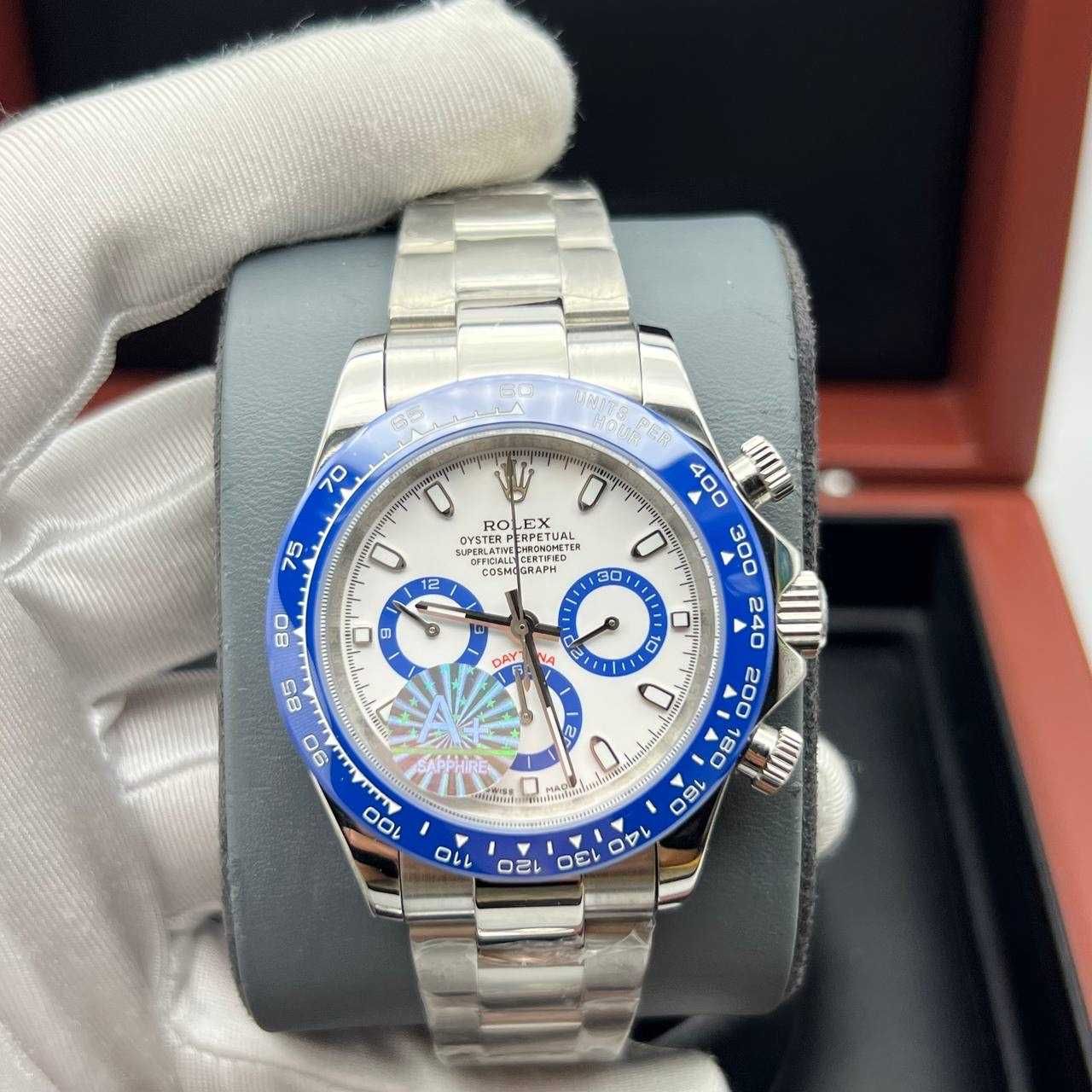 Мъжки Часовници 40mm сребристо/синьо