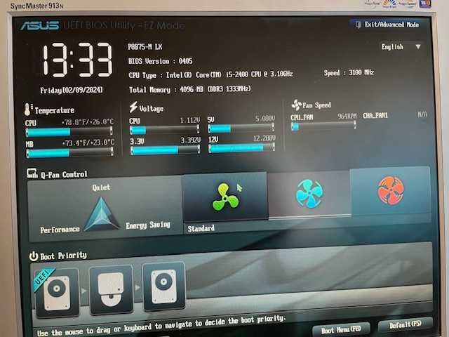 Unitate PC Asus cu procesor i5-2400 3.10Ghz
