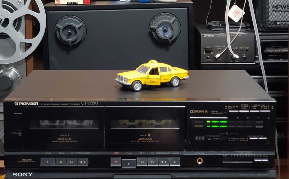 Casetofon Deck Stereo Vintage PIONEER CT W330 BLACK (Made in Japan)