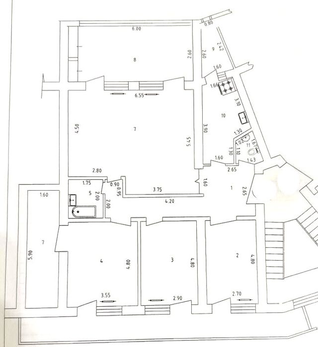 Спецплан 5 комнат , М.Космонавтов , Юнус Ражабий