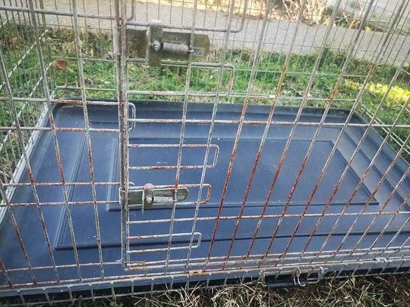 голяма метална клетка за куче 106x65x70см за транспорт и стационар