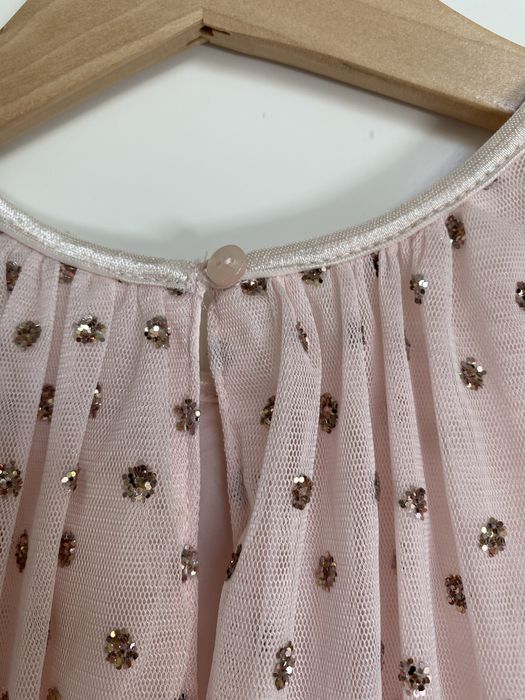 Rochie tul eleganta cu paiete, fete, H&M, 7-8 ani