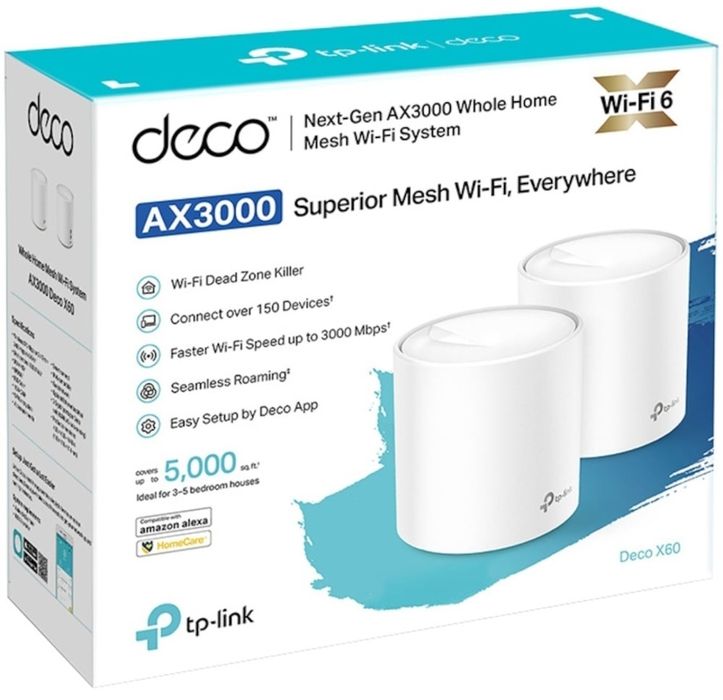 Router Mesh TP-Link Deco X60(2-pack) AX3000
