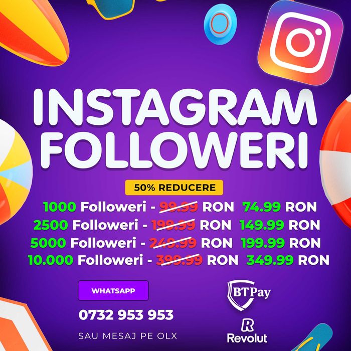 Promovare Online Instagram Followeri Reali Garanţie 30 Zile