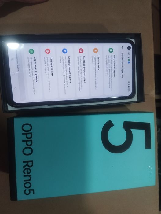 Oppo Reno 5 12/128 с коробкой и зарядкой 64 МП