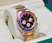 Rolex Daytona Rainbow ping Gold