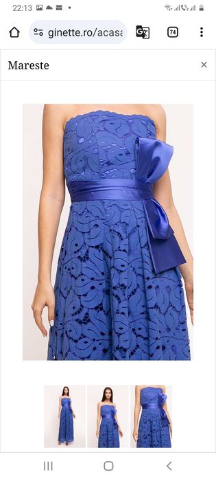 Rochie de seara deosebita din dantela de bumbac