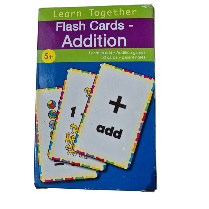 Învață adunarea Addition Flash Cards Learn Together cartonașe educativ