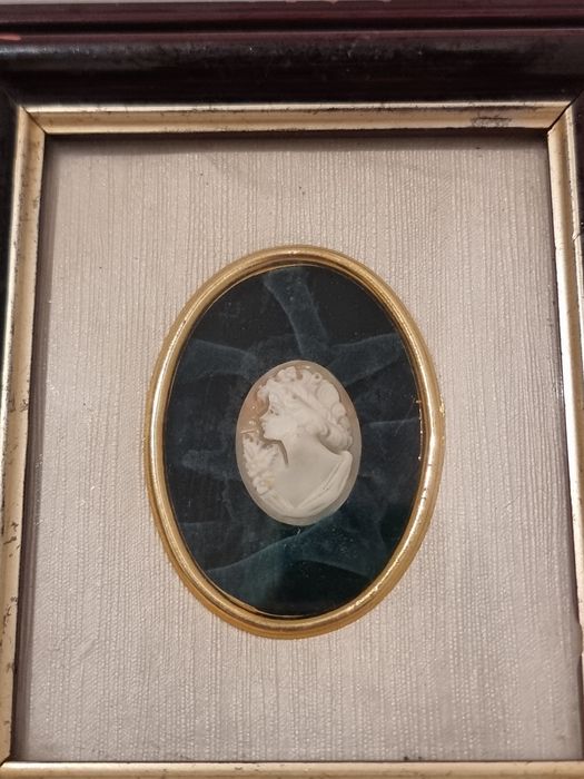 Camee vintage sculptat în fildes