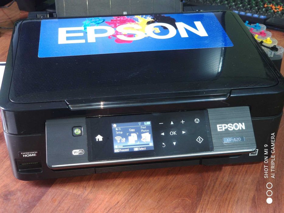 Epson Expression Home XP 420  МФУ 3в1 с СНПЧ и чернилами