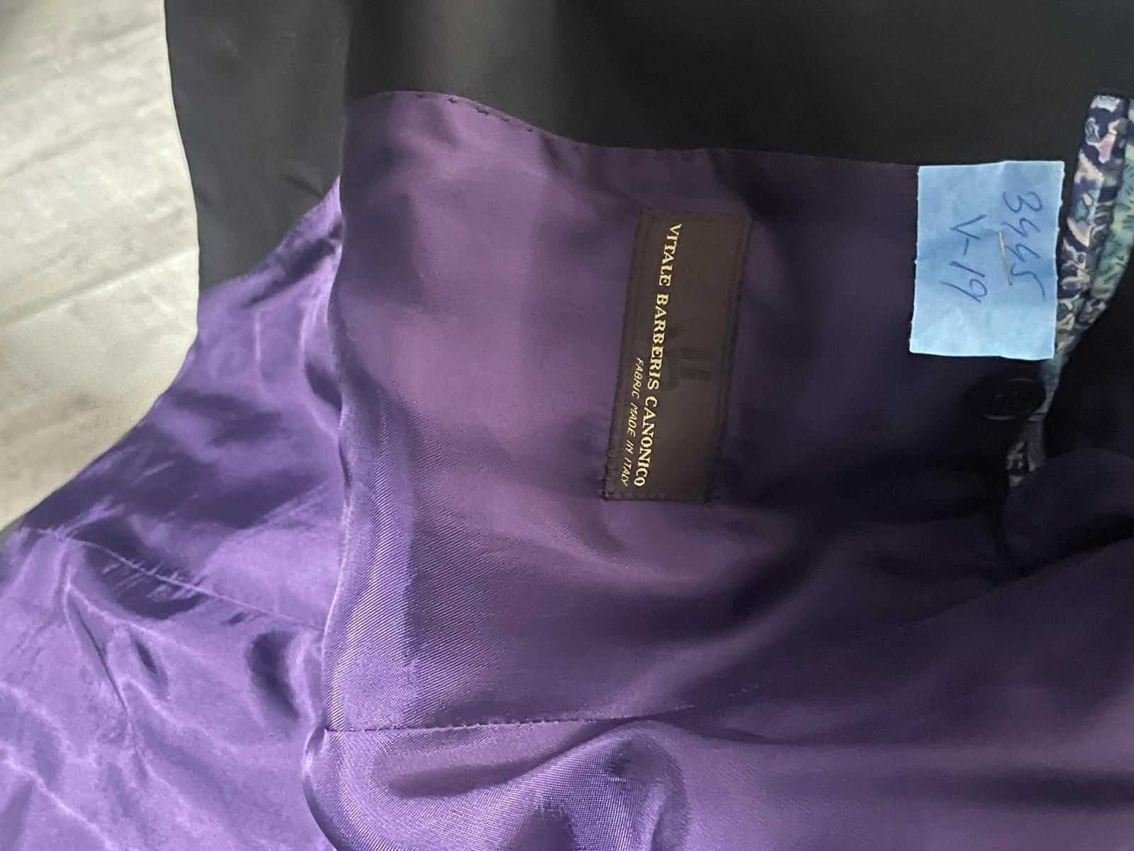 Costum elegant Louis Purple ca nou negru marime L