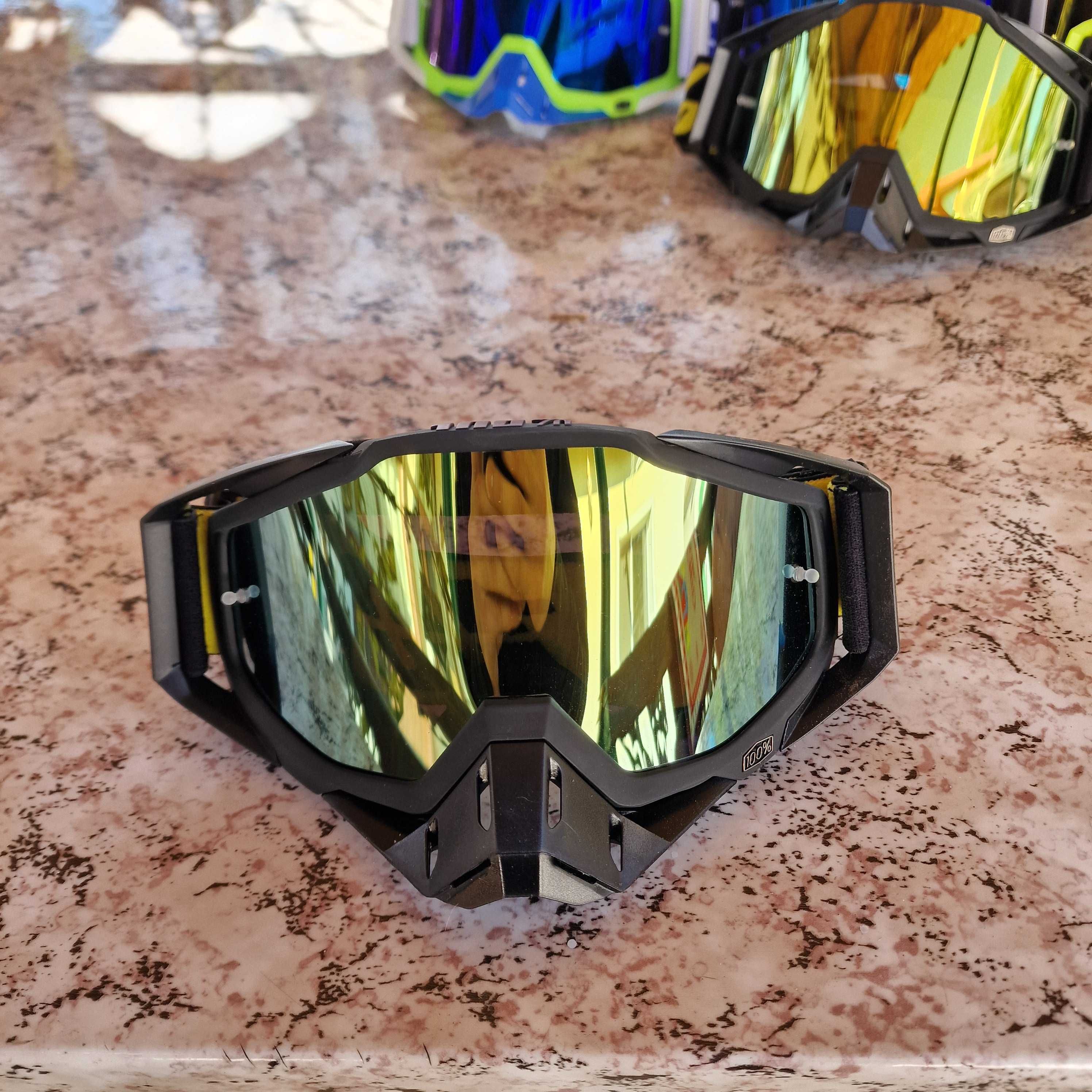 Мотокрос ендуро очила goggles гугълс за каска 100% процента gogles