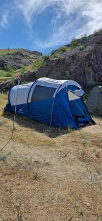 палатка двухкомнатная Decathlon Quechua Arpenaz 4.1 Fresh and Black