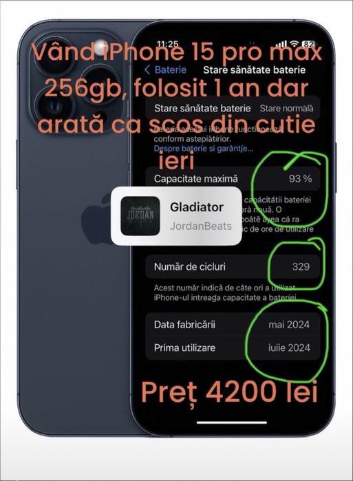 iPhone 15 PRO max 256 gb