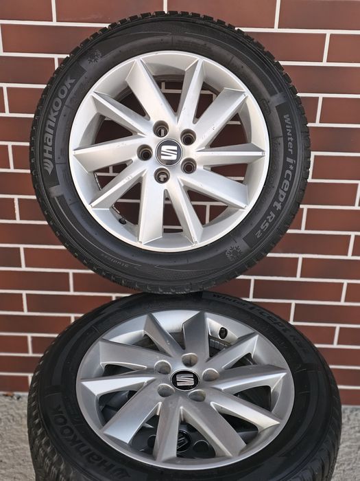 Jante Seat Ibiza 15" / Cauciucuri 185/60/15 Hankook iarna 2021 /