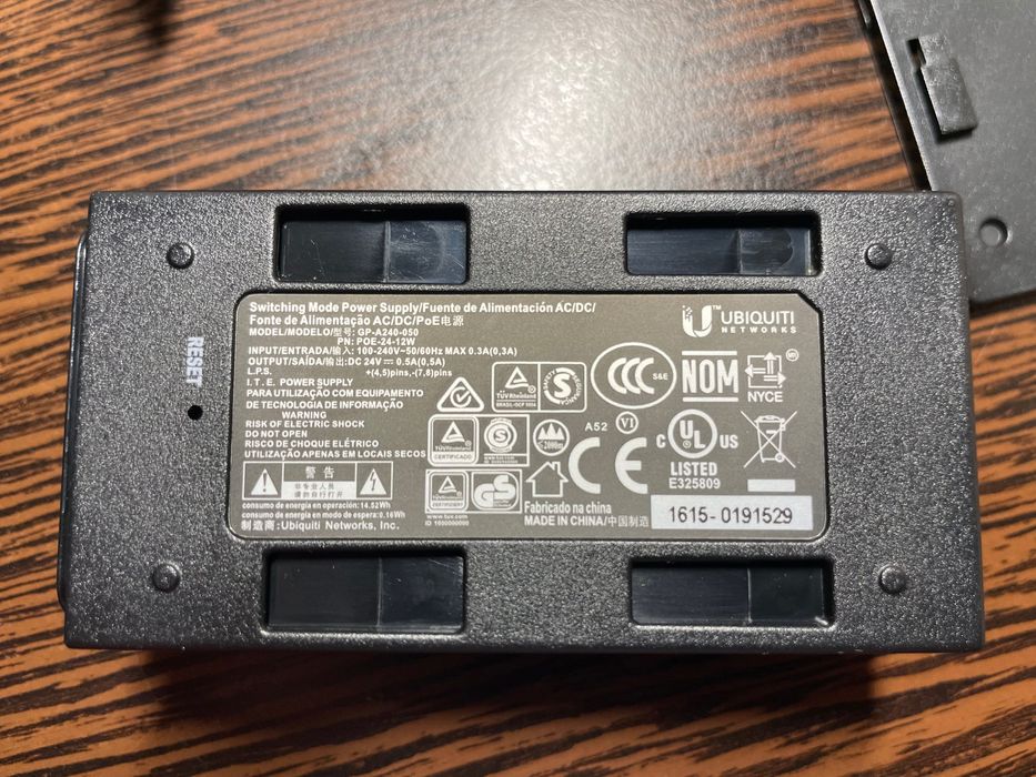 POE адаптер, 220VAC