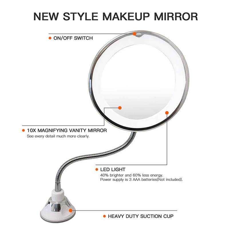 Oglindă cu LED MirrorMag + bonus