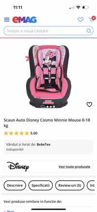 Scaun auto minnie