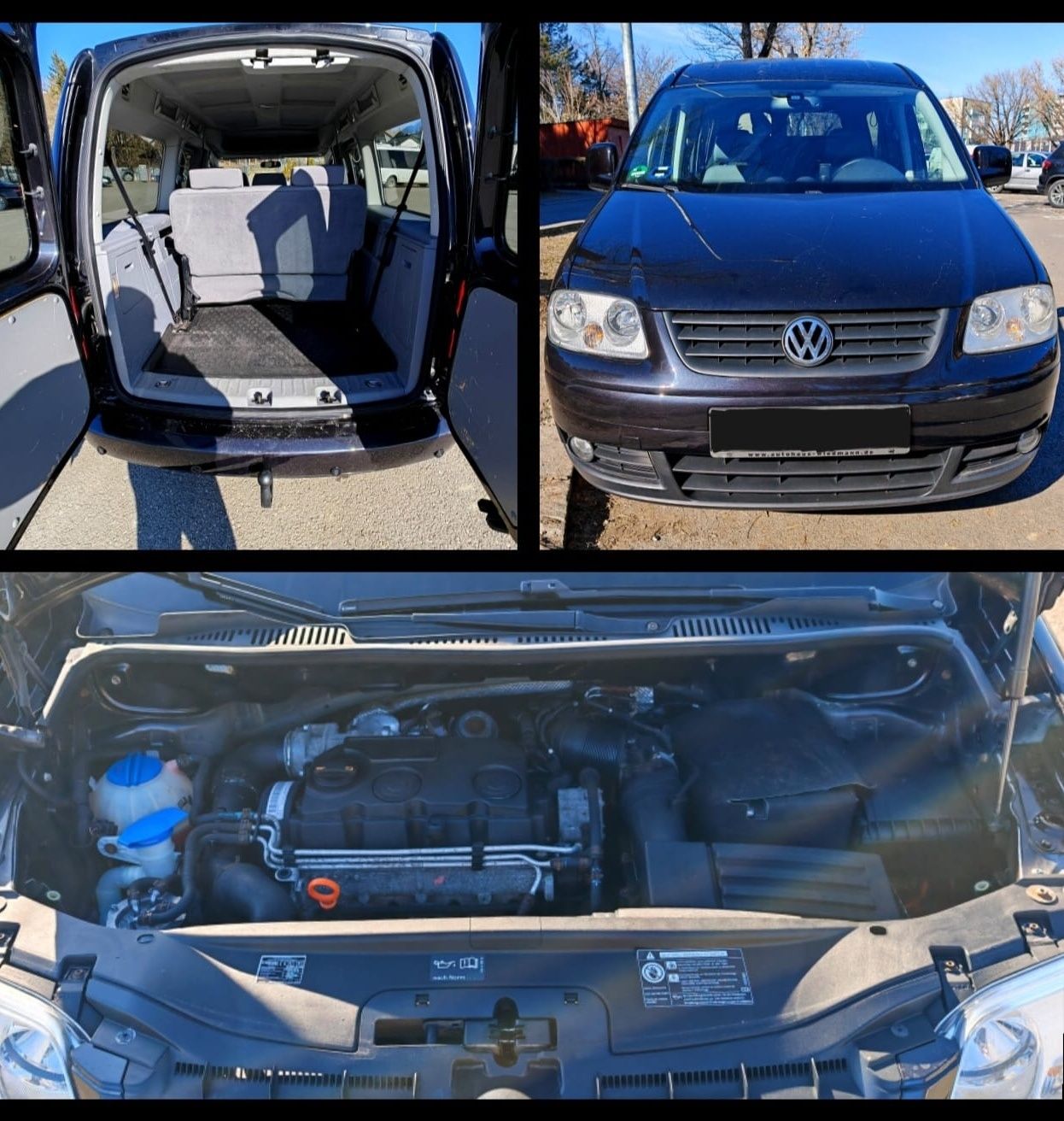 Caddy Maxi 2008 2.0TDI 140 cp *7 locuri *2 usi spate *webasto