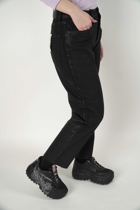 Blugi negri model lucios River Island Luxe Collection 38