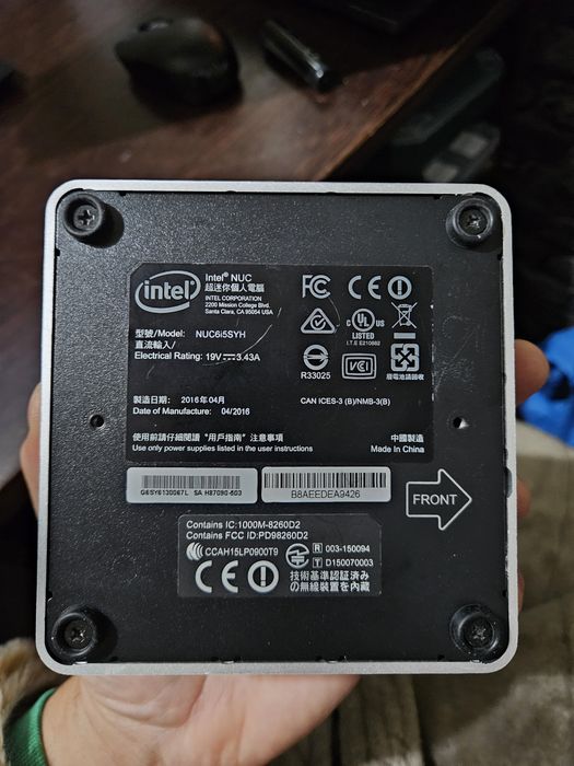 Intel nuc i5 gen 6