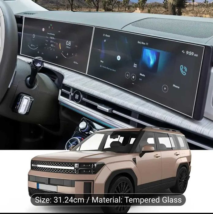 Hyundai Santa Fe 2025 защитное стекло на экран