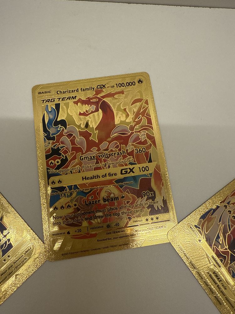 Златни Pokemon карти