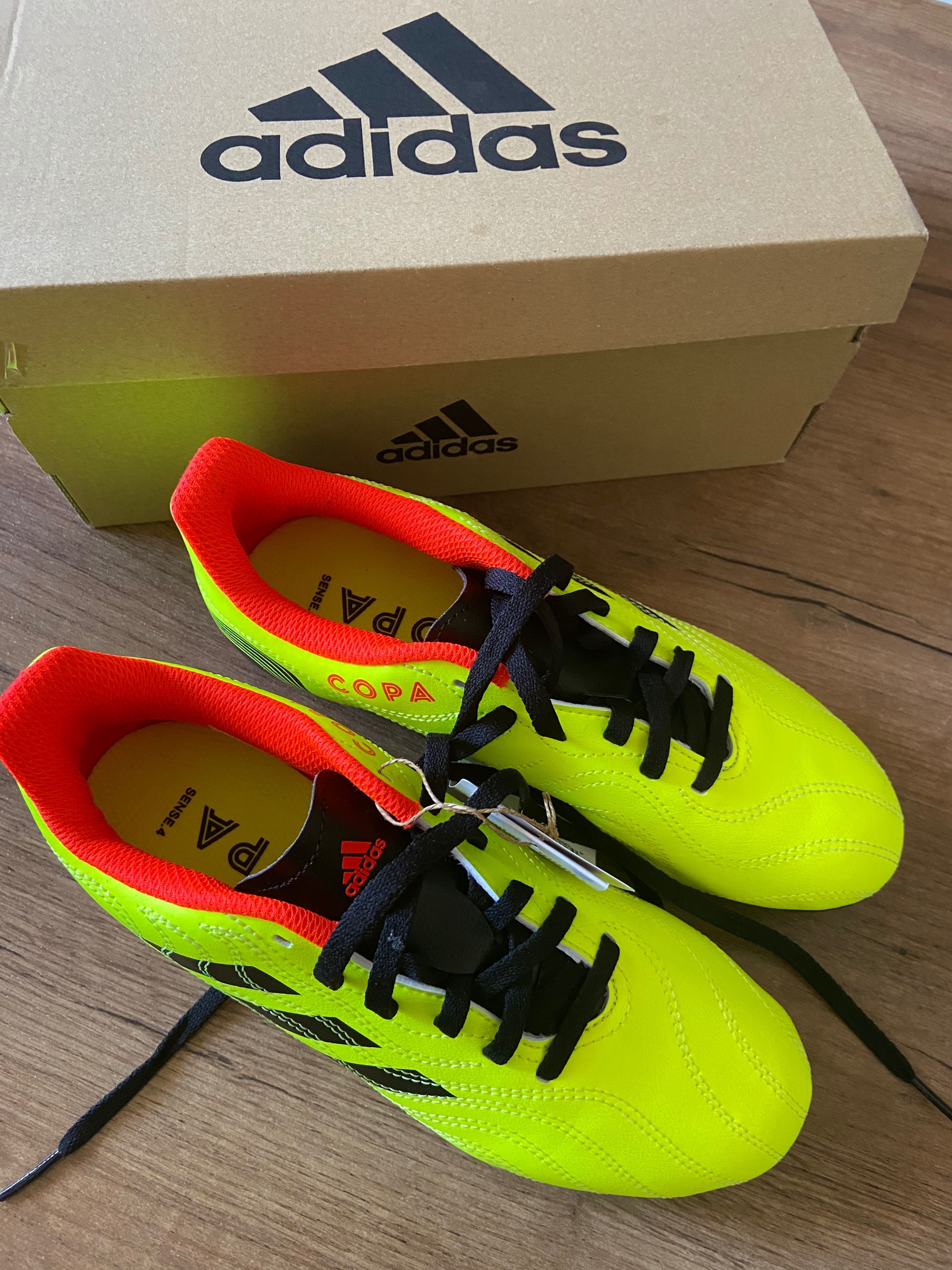 Ghete fotbal iarba baieti Adidas Copa, mărimea 36