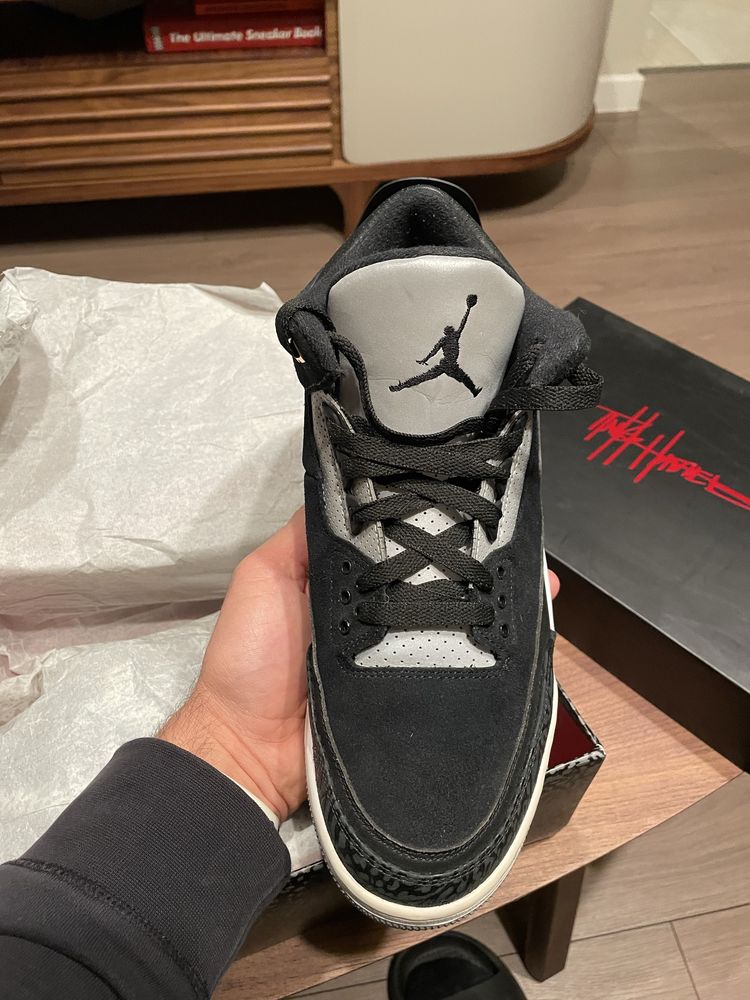 Jordan Retro 3 Tinker Hatfield Black 2019 Размер 44 Оригинал