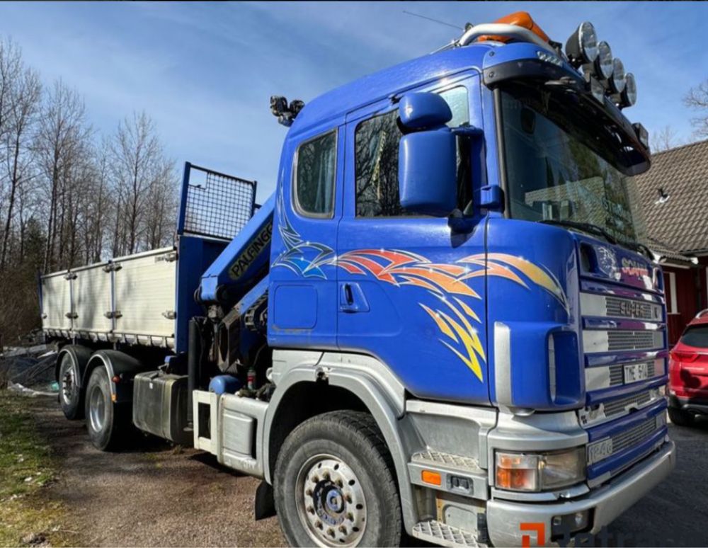 Scania R470 basculabi cu macara