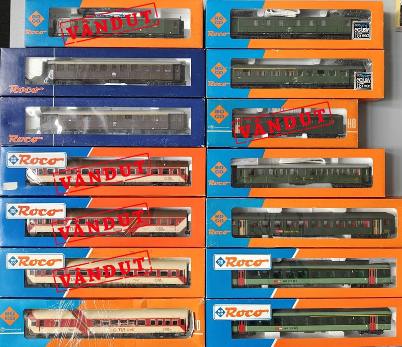 Vagoane trenulet electric H0, Roco, etc